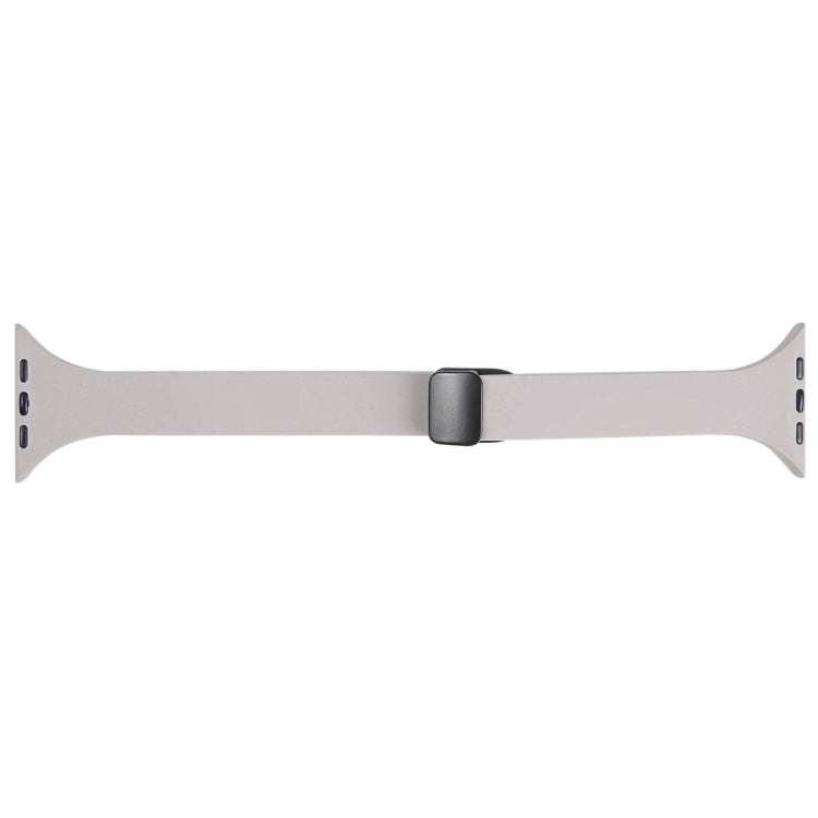 For Apple Watch 8 41mm Magnetic Buckle Slim Silicone Watch Band(Rock Grey) - Watch Bands by PMC TechLife | Online Shopping South Africa | PMC TechLife