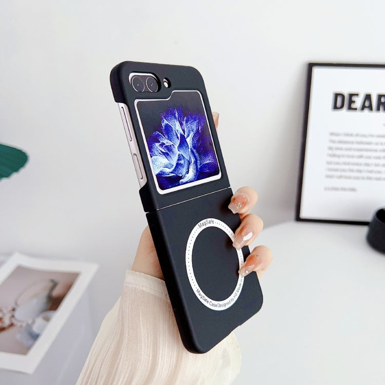 For Samsung Galaxy Z Flip5 Skin Feel Magsafe Magnetic Shockproof PC Phone Case(Black) - free shipping - PMC TechLife - Order now!
