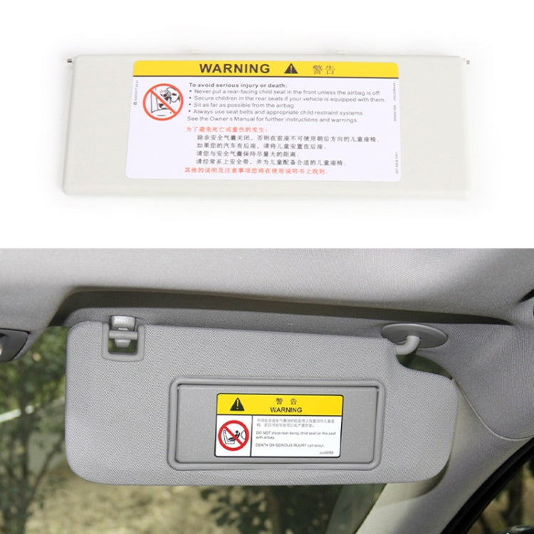 For Peugeot 308 2010-2022 Left-hand Drive Car Sun Visor Makeup Mirror Cover 98177070(White) - free shipping - PMC TechLife - Order now!