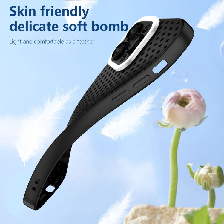 For iPhone 11 Pro Hollow Heat Dissipation TPU Phone Case(Black) - free shipping - PMC TechLife - Order now!