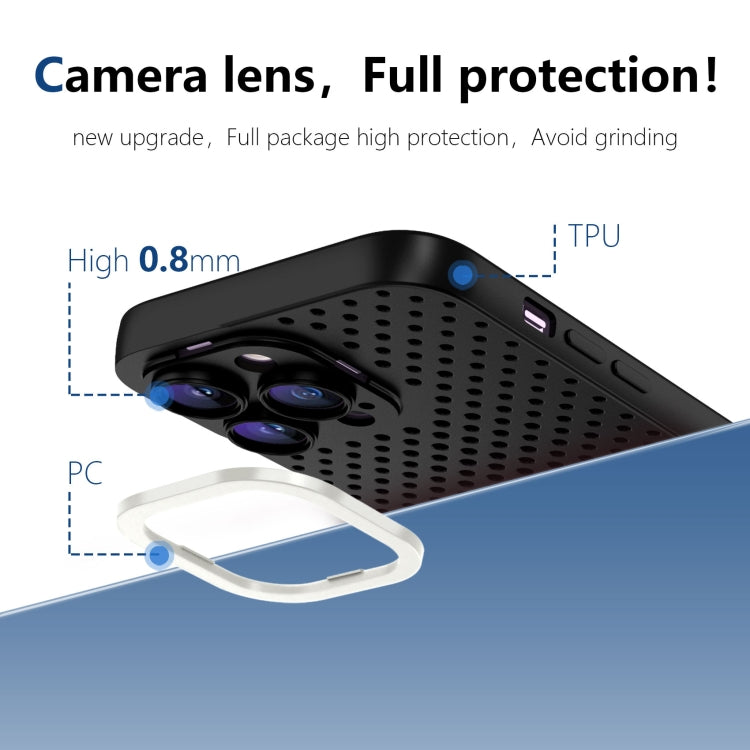 For iPhone 11 Pro Hollow Heat Dissipation TPU Phone Case(Black) - free shipping - PMC TechLife - Order now!