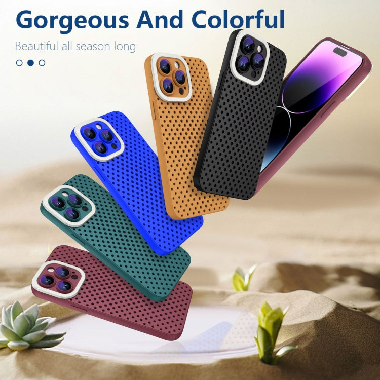 For iPhone 13 Pro Max Hollow Heat Dissipation TPU Phone Case(Blue) - free shipping - PMC TechLife - Order now!