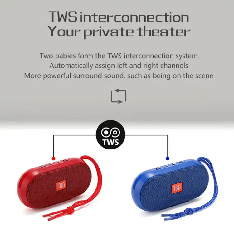T&G TG179 Outdoor Multifunctional Wireless Bluetooth Speaker Support USB / TF / FM(Red) - Mini Speaker by T&G | Online Shopping South Africa | PMC TechLife | Buy Now Pay Later Mobicred