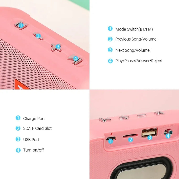 T&G TG179 Outdoor Multifunctional Wireless Bluetooth Speaker Support USB / TF / FM(Red) - Mini Speaker by T&G | Online Shopping South Africa | PMC TechLife | Buy Now Pay Later Mobicred