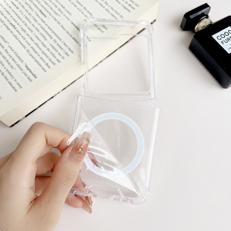 For Samsung Galaxy Z Flip5 5G Magsafe Magnetic Transparent Shockproof Phone Case - Galaxy Z Flip5 Cases by PMC TechLife | Online Shopping South Africa | PMC TechLife