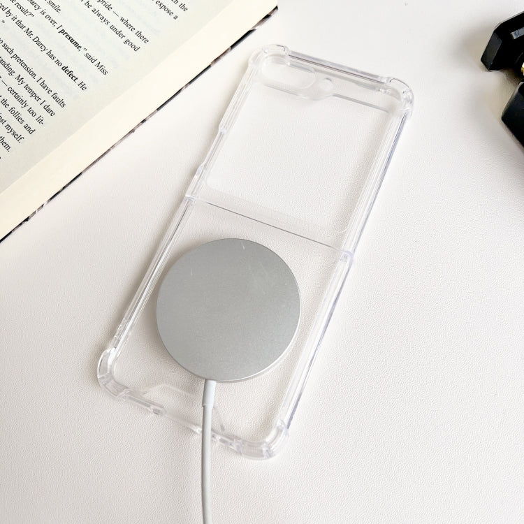 For Samsung Galaxy Z Flip5 5G Magsafe Magnetic Transparent Shockproof Phone Case - Galaxy Z Flip5 Cases by PMC TechLife | Online Shopping South Africa | PMC TechLife