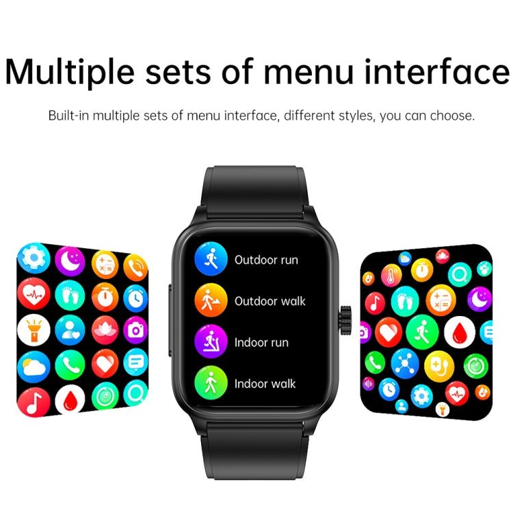ET540 1.91 inch IP67 Waterproof Silicone Band Smart Watch, Support ECG / Non-invasive Blood Glucose Measurement(Red) - Smart Watches by PMC TechLife | Online Shopping South Africa | PMC TechLife