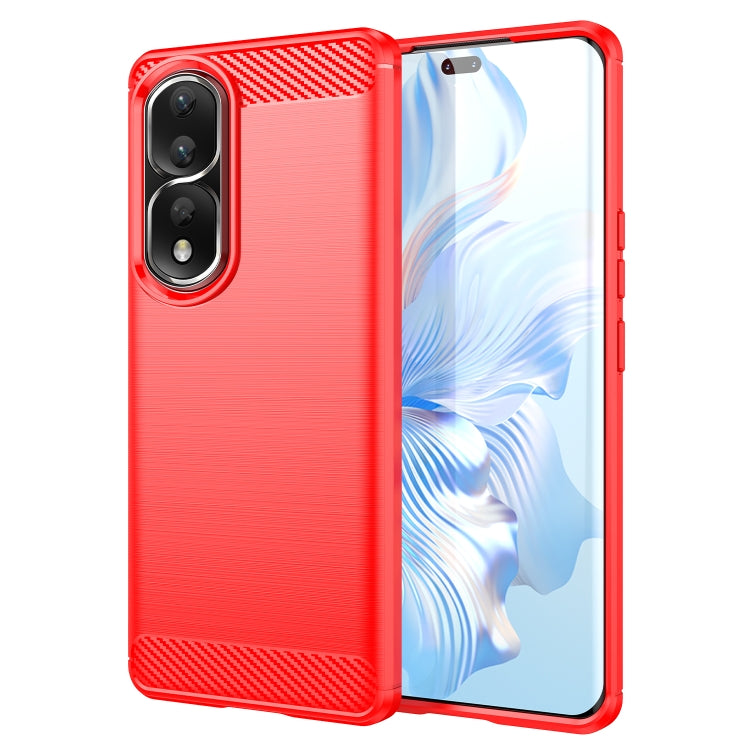For Honor 90 Pro Brushed Texture Carbon Fiber TPU Phone Case(Red) - free shipping - PMC TechLife - Order now!