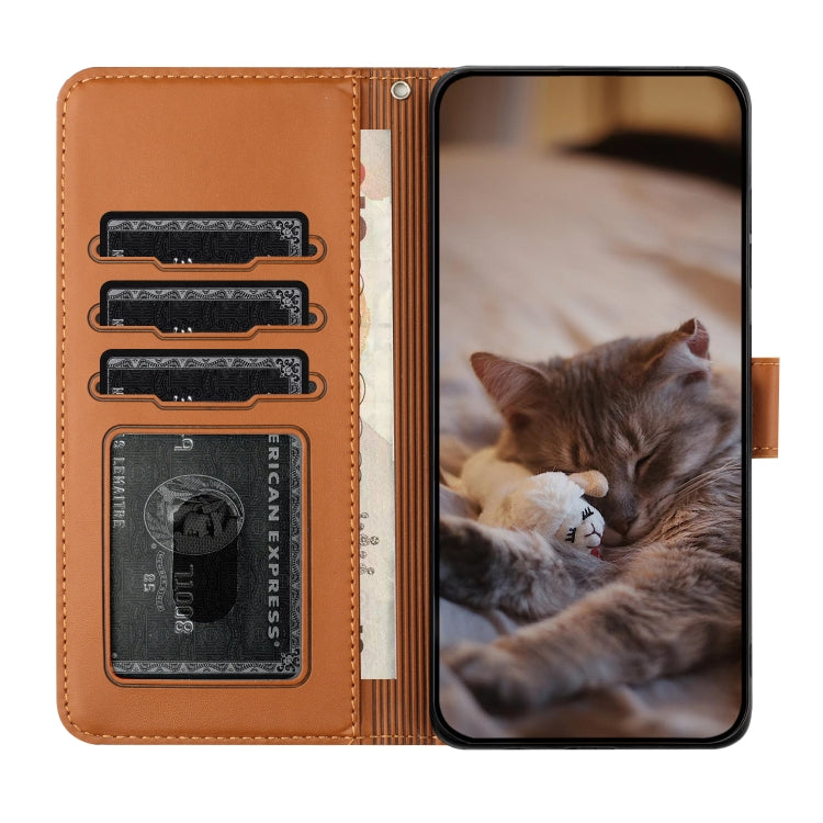 For Xiaomi Redmi Note 11 Global Cat Embossing Pattern Leather Phone Case with Lanyard(Brown) - free shipping - PMC TechLife - Order now!