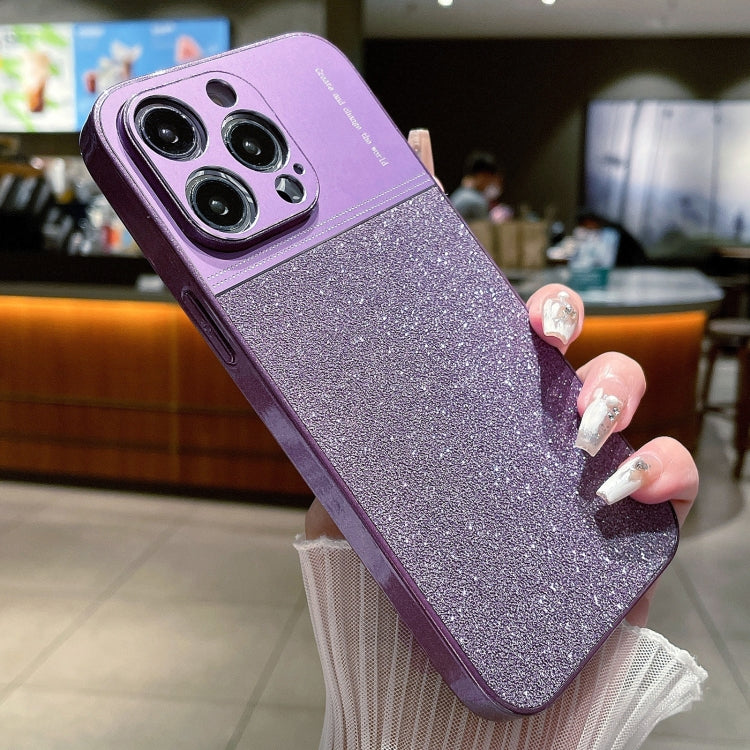 For iPhone 13 Pro Metallic Glitter Powder Shockproof Phone Case(Purple) - free shipping - PMC TechLife - Order now!