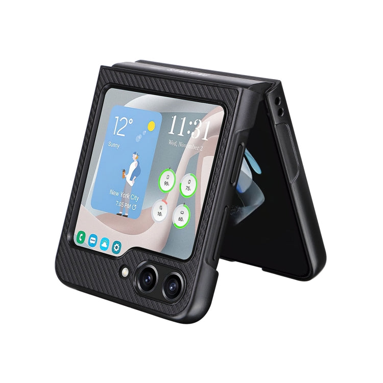 For Samsung Galaxy Z Flip5 5G PU Leather PC Phone Case(Black) - free shipping - PMC TechLife - Order now!