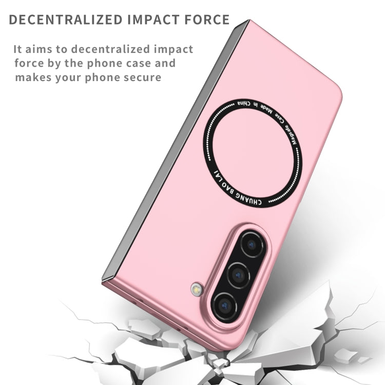 For Samsung Galaxy Z Fold5 Magsafe Magnetic Folding PC Phone Case(Pink) - Galaxy Z Fold5 Cases by PMC TechLife | Online Shopping South Africa | PMC TechLife