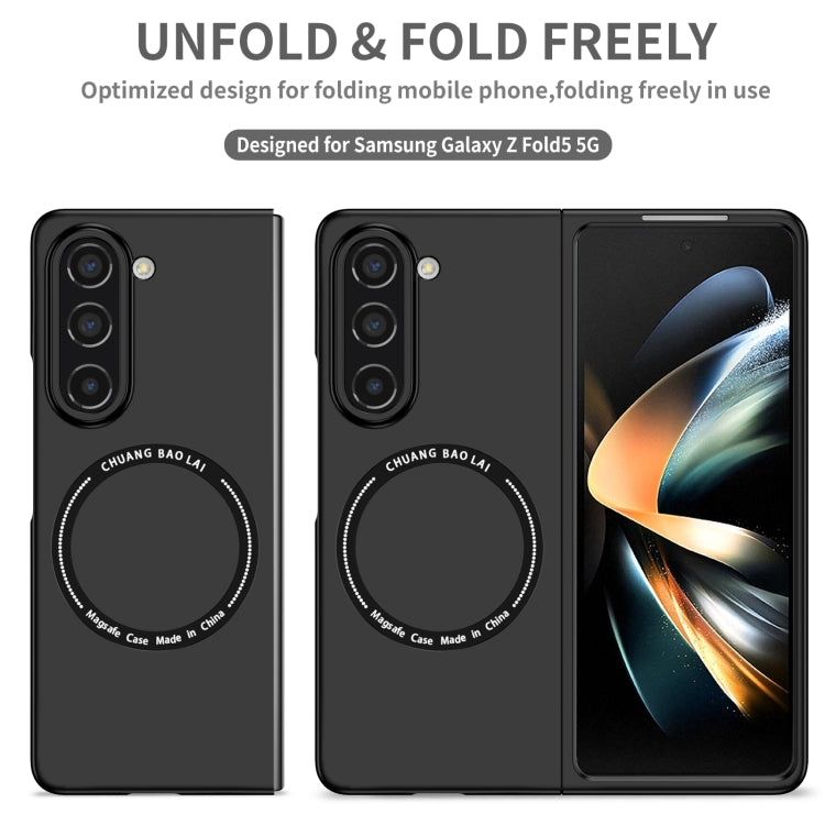 For Samsung Galaxy Z Fold5 Magsafe Magnetic Folding PC Phone Case(Black) - free shipping - PMC TechLife - Order now!
