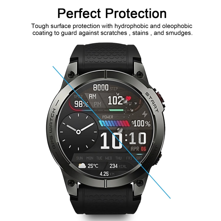 For Zeblaze Stratos 3 10pcs 0.26mm 2.5D 9H Tempered Glass Film Watch Screen Protector - Screen Protector by PMC TechLife | Online Shopping South Africa | PMC TechLife