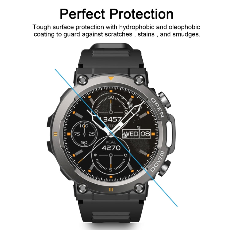 For Zeblaze Vibe 7 10pcs 0.26mm 2.5D 9H Tempered Glass Film Watch Screen Protector - Screen Protector by PMC TechLife | Online Shopping South Africa | PMC TechLife