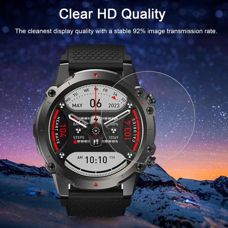 For Zeblaze Vibe 7 Lite 50pcs 0.26mm 2.5D 9H Tempered Glass Film Watch Screen Protector - Screen Protector by PMC TechLife | Online Shopping South Africa | PMC TechLife