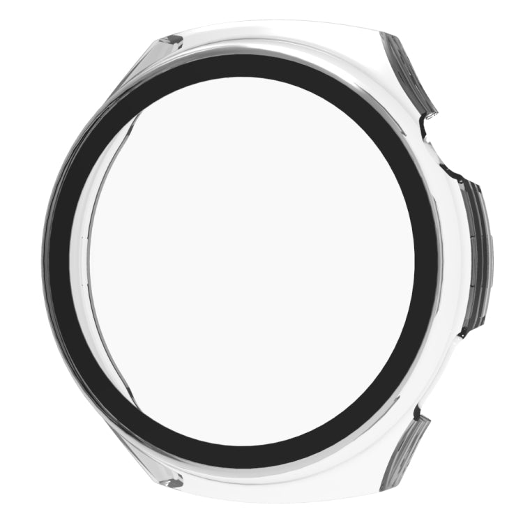 For Huawei Watch 4 Tempered Film + PC Integrated Watch Protective Case(Transparent) - Watch Cases by PMC TechLife | Online Shopping South Africa | PMC TechLife