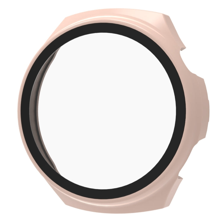 For Huawei Watch 4 Tempered Film + PC Integrated Watch Protective Case(Pink) - Watch Cases by PMC TechLife | Online Shopping South Africa | PMC TechLife