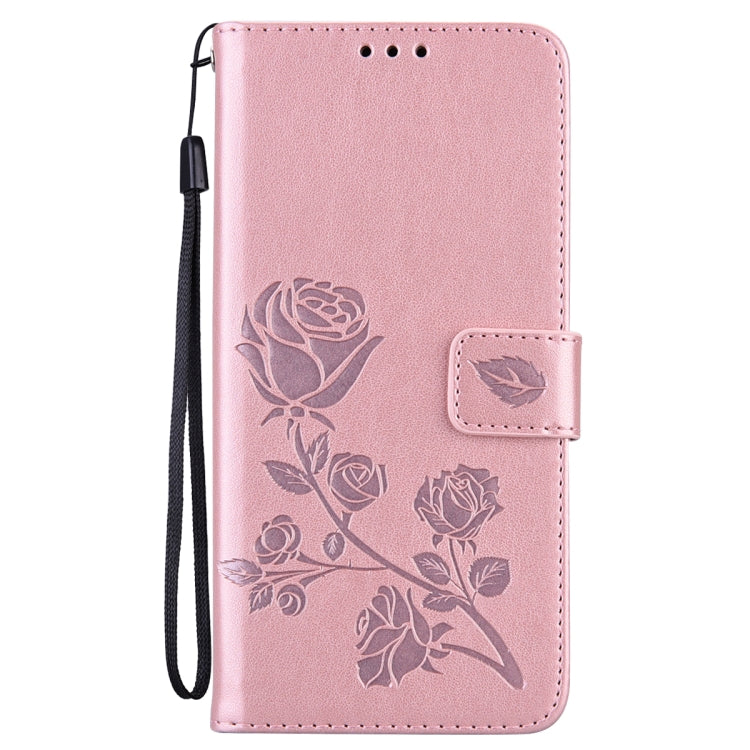 For Samsung Galaxy S23+ 5G Rose Embossed Flip PU Leather Phone Case(Rose Gold) - free shipping - PMC TechLife - Order now!