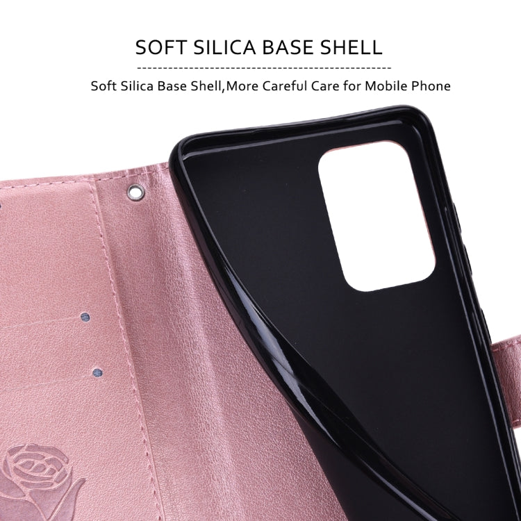 For Samsung Galaxy S23+ 5G Rose Embossed Flip PU Leather Phone Case(Rose Gold) - free shipping - PMC TechLife - Order now!