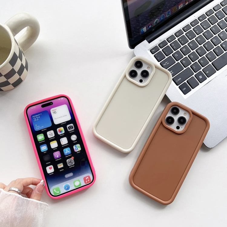 For iPhone XR Shockproof Frame Frosted TPU Phone Case(Beige) - free shipping - PMC TechLife - Order now!