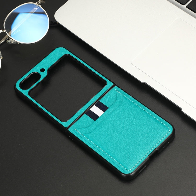 For Samsung Galaxy Z Flip5 Litchi Texture Card Slots Back Cover Phone Case(Green) - free shipping - PMC TechLife - Order now!