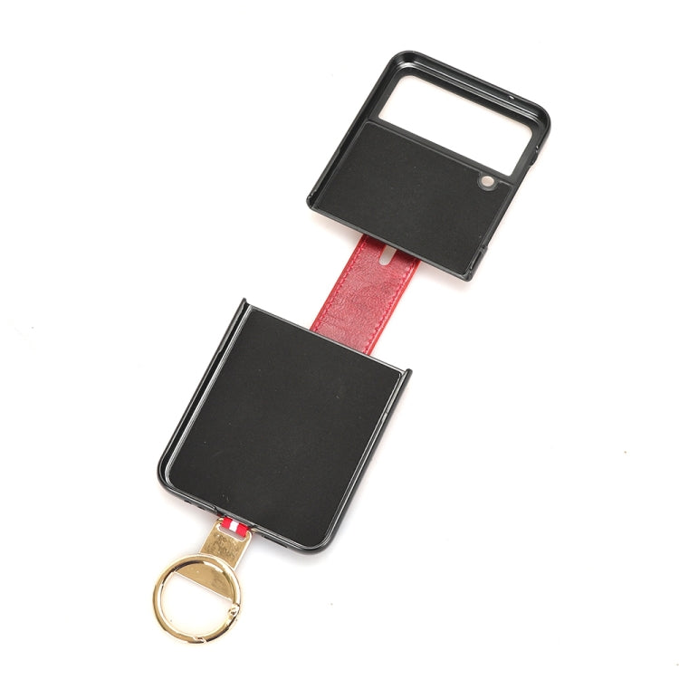 For Samsung Galaxy Z Flip4 Wristband Leather Back Phone Case(Brown) - free shipping - PMC TechLife - Order now!