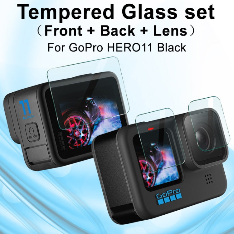 For GoPro HERO11 Black imak Rear Screen + Front Screen + Rear Camera Lens Tempered Glass Film -  by imak | Online Shopping South Africa | PMC TechLife