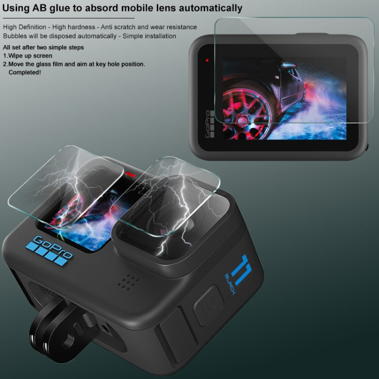 For GoPro HERO11 Black imak Rear Screen + Front Screen + Rear Camera Lens Tempered Glass Film -  by imak | Online Shopping South Africa | PMC TechLife