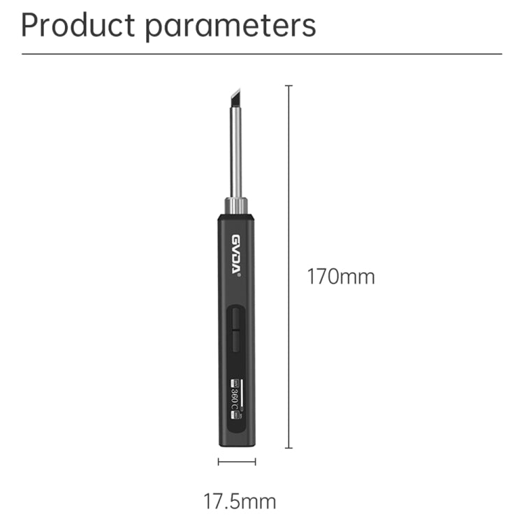 GVDA GD300 Intelligent Internal Heating Digital Display Constant Temperature Maintenance Electric Soldering Iron with 65W Charger - free shipping - PMC TechLife - Order now!