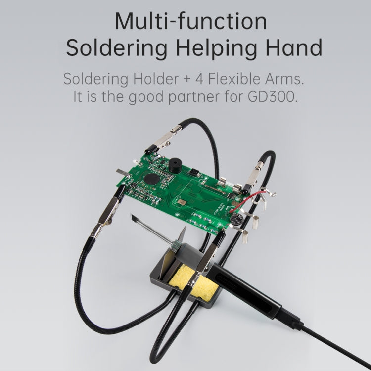 GVDA GD300 Intelligent Internal Heating Digital Display Constant Temperature Maintenance Electric Soldering Iron with 4 Tips + Stand Set - free shipping - PMC TechLife - Order now!