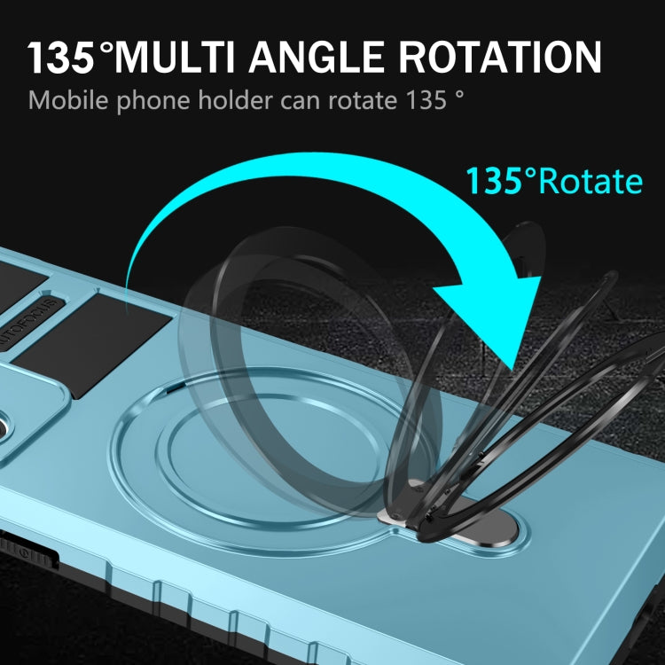 For Samsung Galaxy Note20 Ultra MagSafe Magnetic Holder Phone Case(Light Blue) - Galaxy Note20 Ultra Cases by PMC TechLife | Online Shopping South Africa | PMC TechLife