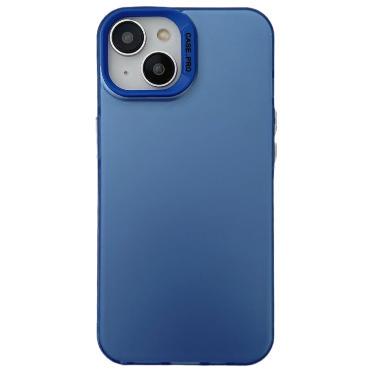 For iPhone 14 Semi Transparent Frosted PC Phone Case(Blue) - free shipping - PMC TechLife - Order now!