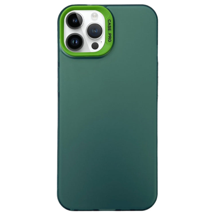 For iPhone 14 Pro Semi Transparent Frosted PC Phone Case(Green) - free shipping - PMC TechLife - Order now!