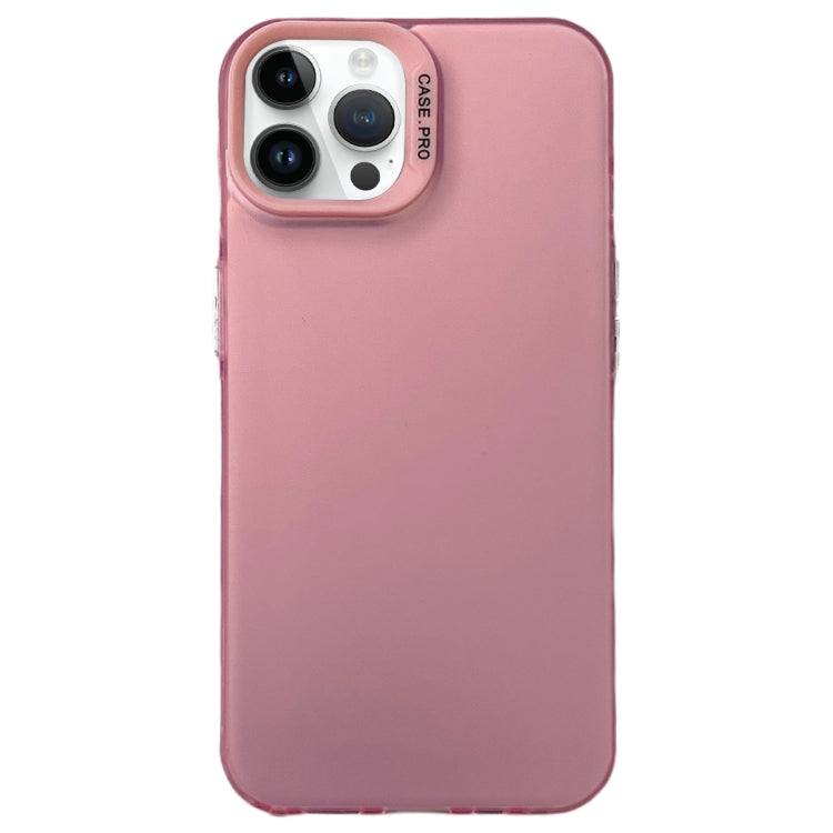For iPhone 13 Pro Max Semi Transparent Frosted PC Phone Case(Pink) - free shipping - PMC TechLife - Order now!