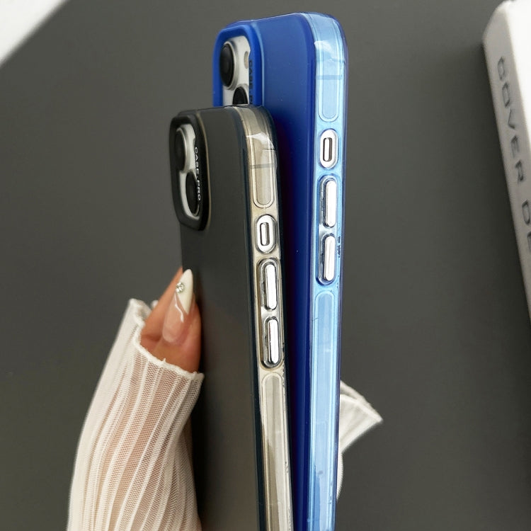 For iPhone 13 Semi Transparent Frosted PC Phone Case(Blue) - free shipping - PMC TechLife - Order now!