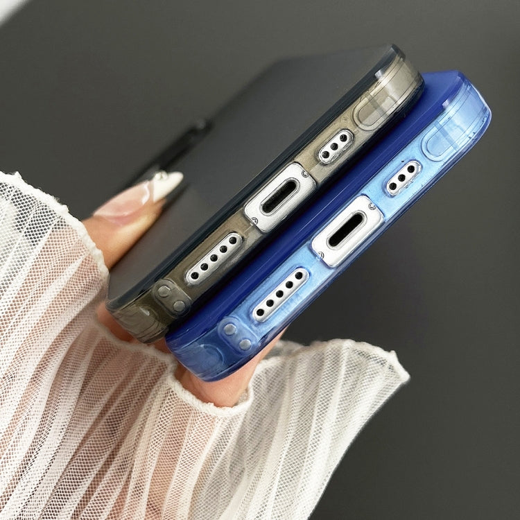 For iPhone 14 Semi Transparent Frosted PC Phone Case(Blue) - free shipping - PMC TechLife - Order now!