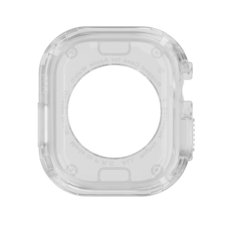 For Apple Watch Ultra 49mm 2-in-1 PC Hybrid TPU Armor Watch Case(Transparent) - Watch Cases by PMC TechLife | Online Shopping South Africa | PMC TechLife