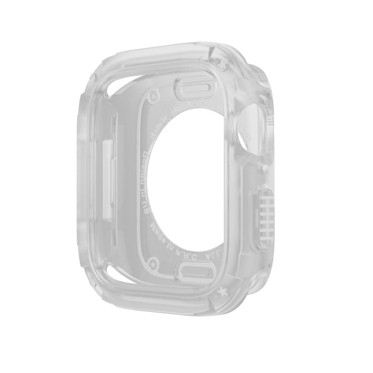 For Apple Watch Series 8 / 7 45mm 2-in-1 PC Hybrid TPU Armor Watch Case(Transparent) - Watch Cases by PMC TechLife | Online Shopping South Africa | PMC TechLife