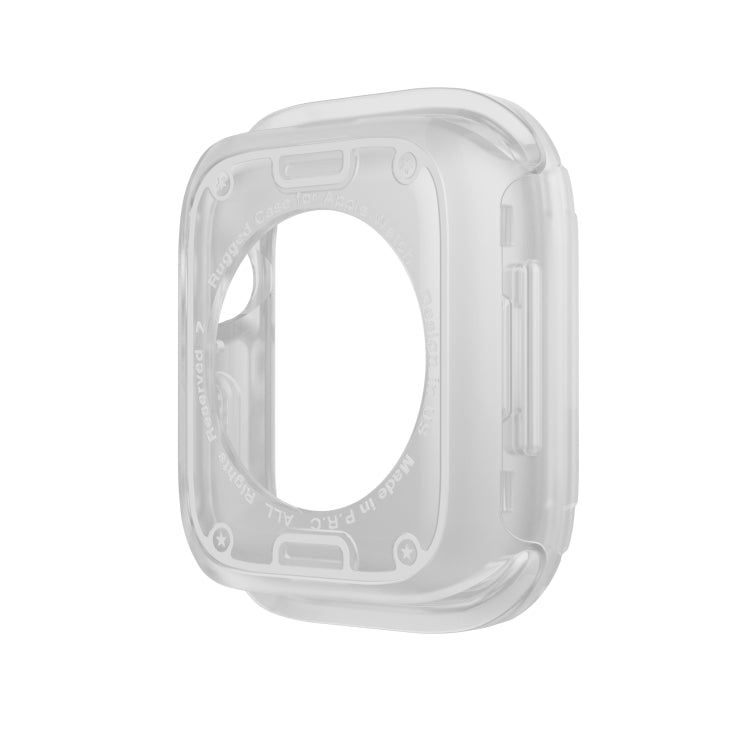 For Apple Watch Series 8 / 7 45mm 2-in-1 PC Hybrid TPU Armor Watch Case(Transparent) - Watch Cases by PMC TechLife | Online Shopping South Africa | PMC TechLife