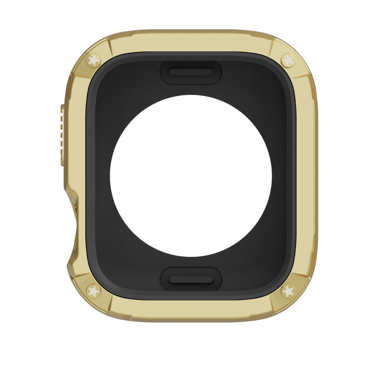 For Apple Watch Series 8 / 7 45mm 2-in-1 PC Hybrid TPU Armor Watch Case(Gold) - Watch Cases by PMC TechLife | Online Shopping South Africa | PMC TechLife