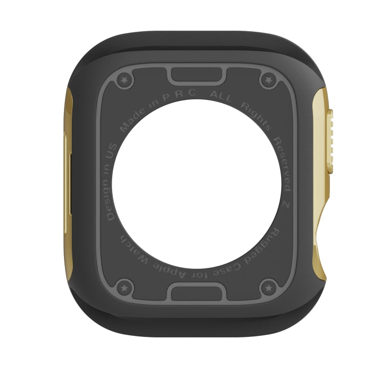 For Apple Watch Series 8 / 7 45mm 2-in-1 PC Hybrid TPU Armor Watch Case(Gold) - Watch Cases by PMC TechLife | Online Shopping South Africa | PMC TechLife