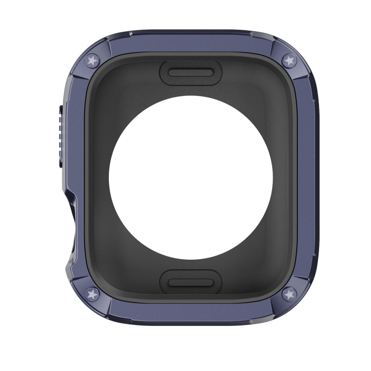 For Apple Watch Series 8 / 7 45mm 2-in-1 PC Hybrid TPU Armor Watch Case(Midnight Blue) - Watch Cases by PMC TechLife | Online Shopping South Africa | PMC TechLife