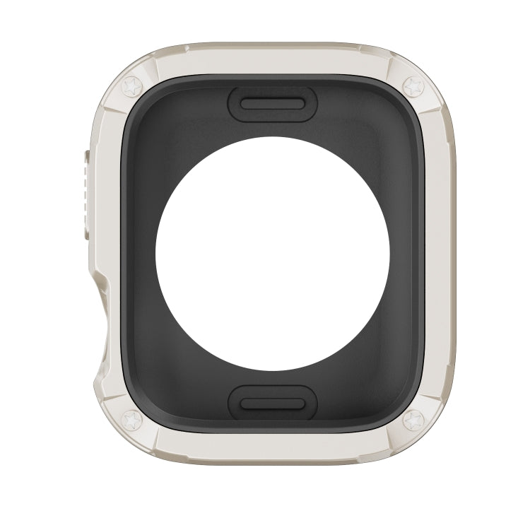 For Apple Watch Series 8 / 7 45mm 2-in-1 PC Hybrid TPU Armor Watch Case(Starlight) - Watch Cases by PMC TechLife | Online Shopping South Africa | PMC TechLife