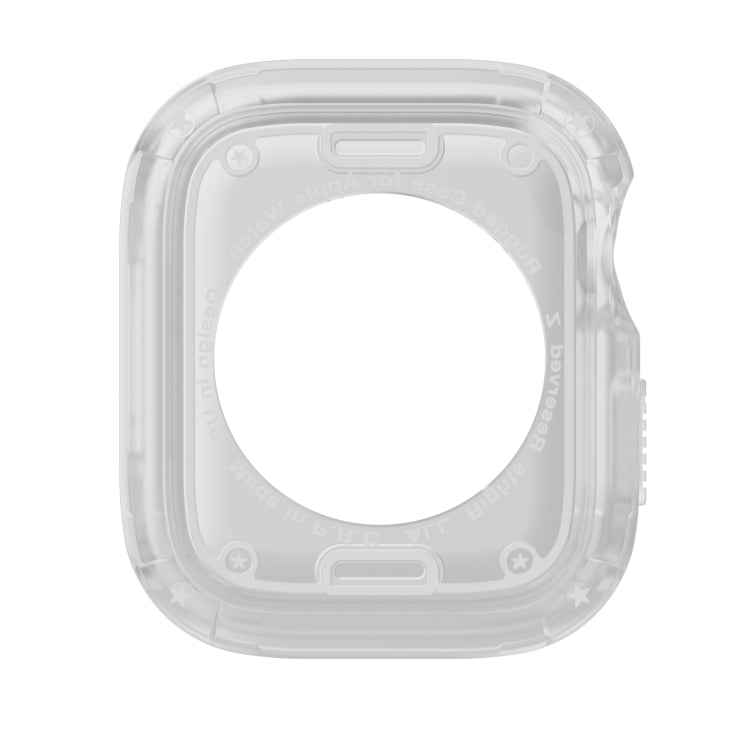 For Apple Watch Series 8 / 7 41mm 2-in-1 PC Hybrid TPU Armor Watch Case(Transparent) - Watch Cases by PMC TechLife | Online Shopping South Africa | PMC TechLife