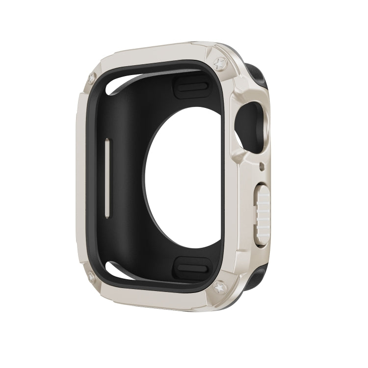 For Apple Watch Series 8 / 7 41mm 2-in-1 PC Hybrid TPU Armor Watch Case(Starlight) - Watch Cases by PMC TechLife | Online Shopping South Africa | PMC TechLife
