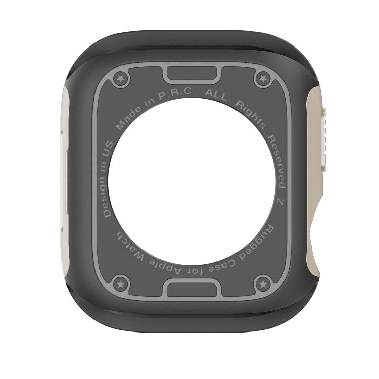 For Apple Watch Series 8 / 7 41mm 2-in-1 PC Hybrid TPU Armor Watch Case(Starlight) - Watch Cases by PMC TechLife | Online Shopping South Africa | PMC TechLife
