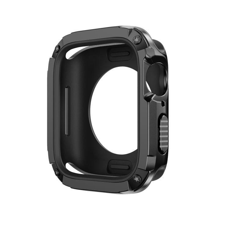 For Apple Watch Series 6 / 5 / 4 / SE 40mm 2-in-1 PC Hybrid TPU Armor Watch Case(Black) - Watch Cases by PMC TechLife | Online Shopping South Africa | PMC TechLife
