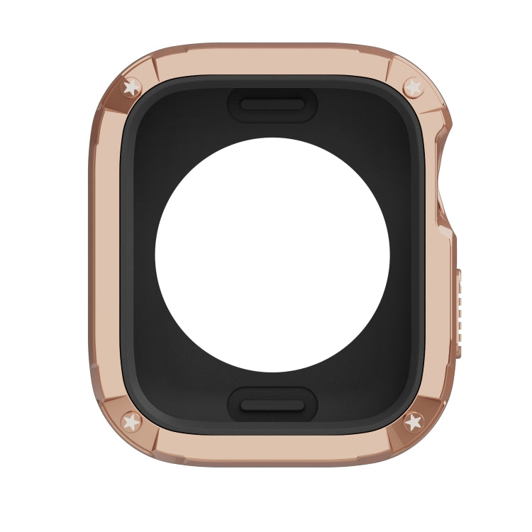 For Apple Watch Series 6 / 5 / 4 / SE 40mm 2-in-1 PC Hybrid TPU Armor Watch Case(Rose Gold) - Watch Cases by PMC TechLife | Online Shopping South Africa | PMC TechLife