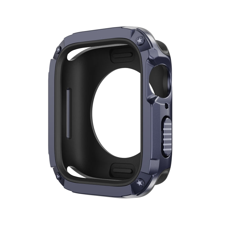 For Apple Watch Series 6 / 5 / 4 / SE 40mm 2-in-1 PC Hybrid TPU Armor Watch Case(Midnight Blue) - Watch Cases by PMC TechLife | Online Shopping South Africa | PMC TechLife